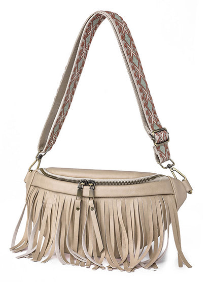 Vintage Totem Shoulder Strap Tassel Hobo Bag