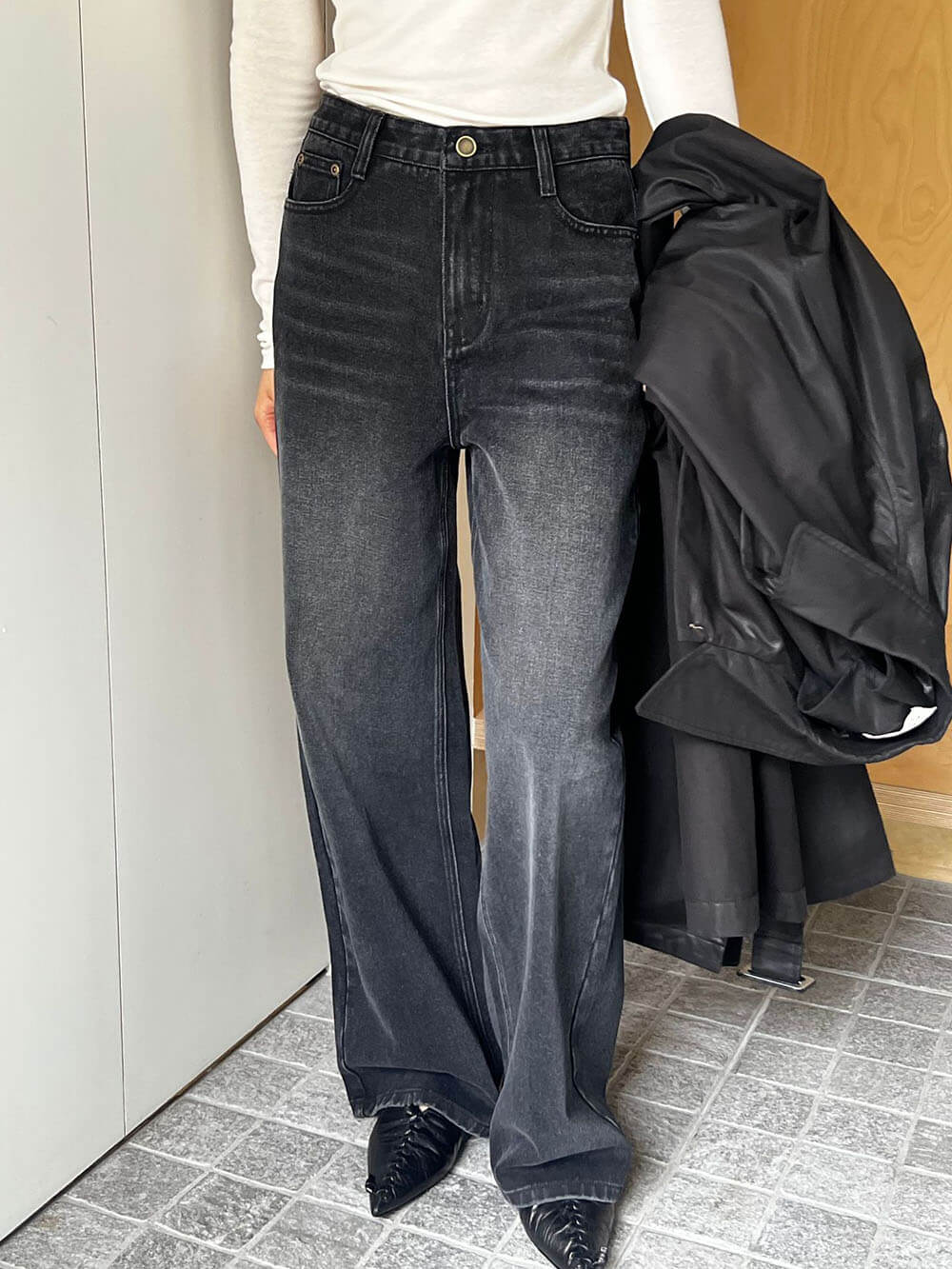 High Waist Wide Leg Jeans