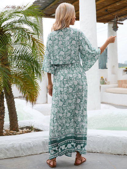 Beach Vacation Boho Dress Suit