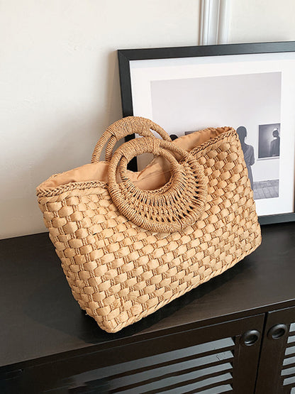 Fashionable Holiday Beach Handmade Straw Bag