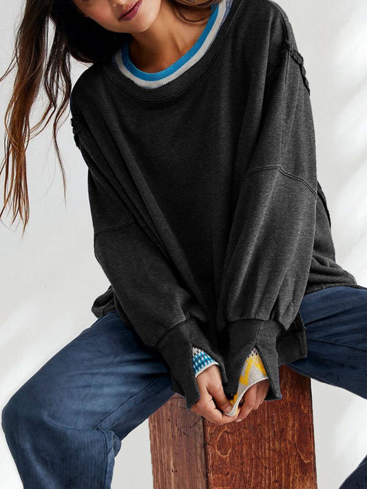 Round Neck Sports Sweatshirt