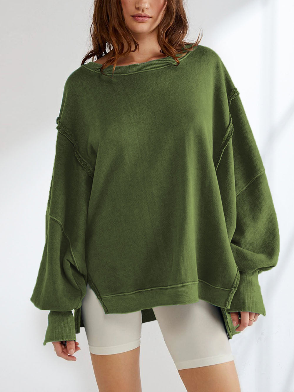 Round Neck Sports Sweatshirt