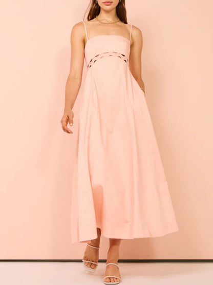 Midi Dress In Cloud Pink