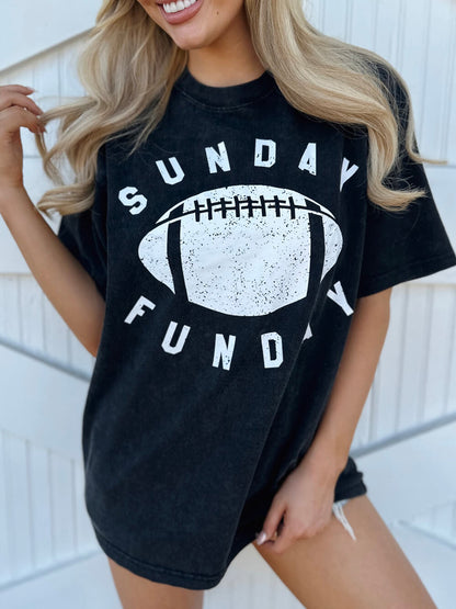 Mineral-Wash Sunday Funday Graphic Tee