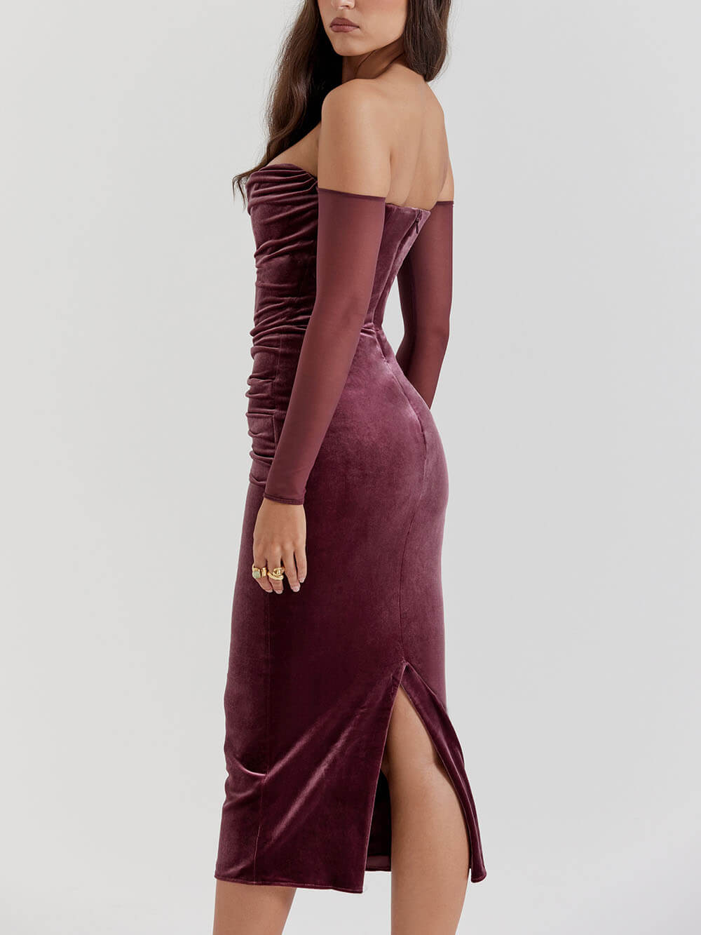 Strapless Midi Dress